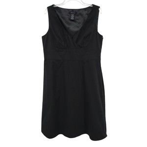 Spense Cotton Surplice V-neck Empire Waist Dress - Size 16